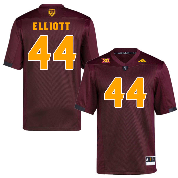 #44 Keyshaun Elliott Arizona State Sun Devils College Football Jerseys Stitched-Maroon